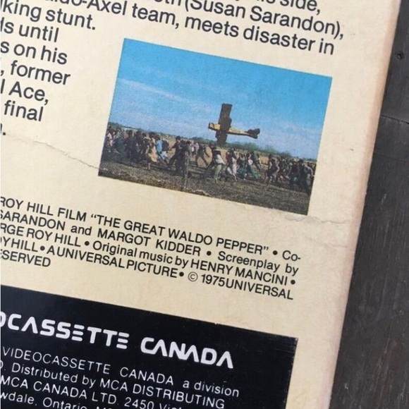 1975 The great Waldo Pepper VHS - Picture 3 of 3